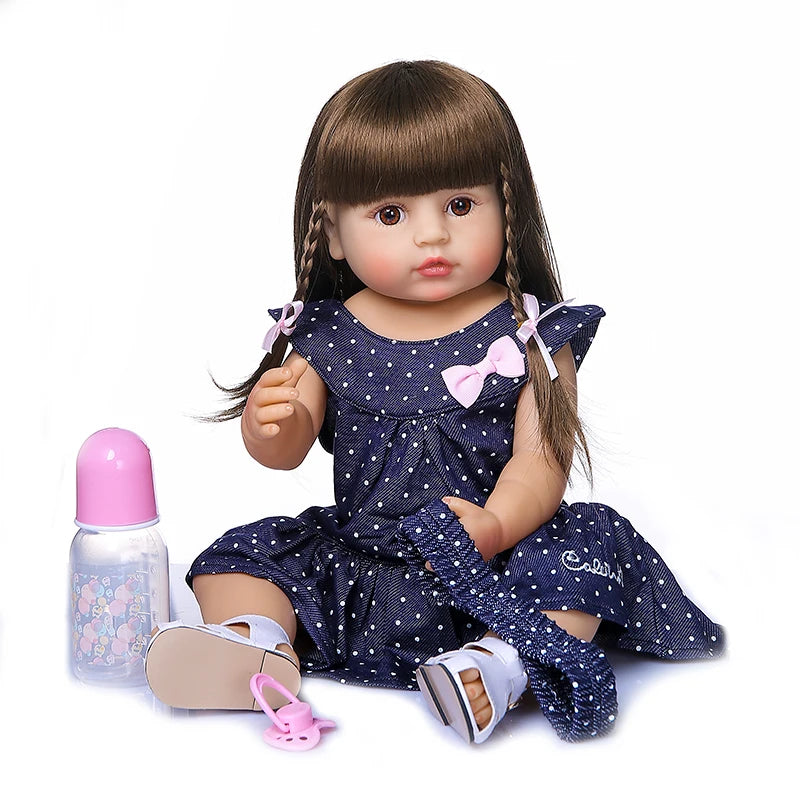 Silicone Reborn Baby Girl Doll