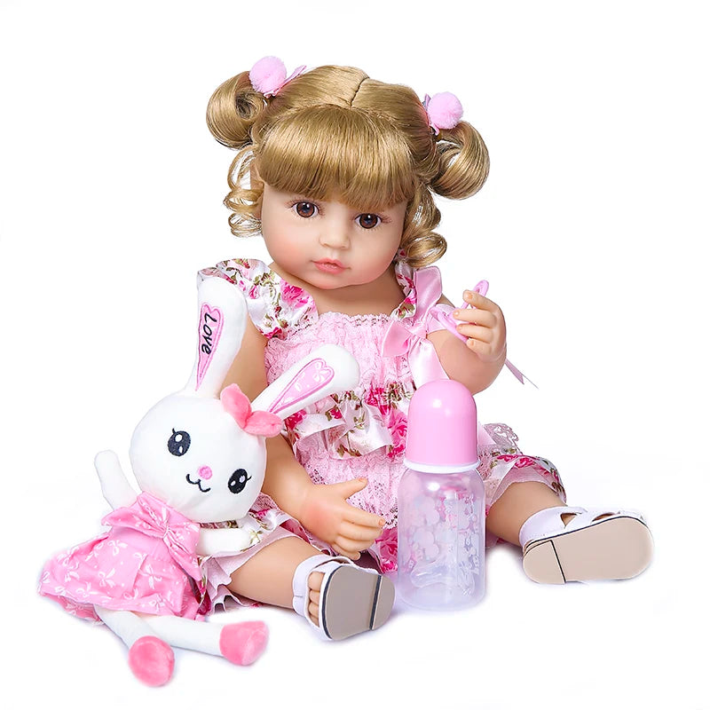 Silicone Reborn Baby Girl Doll