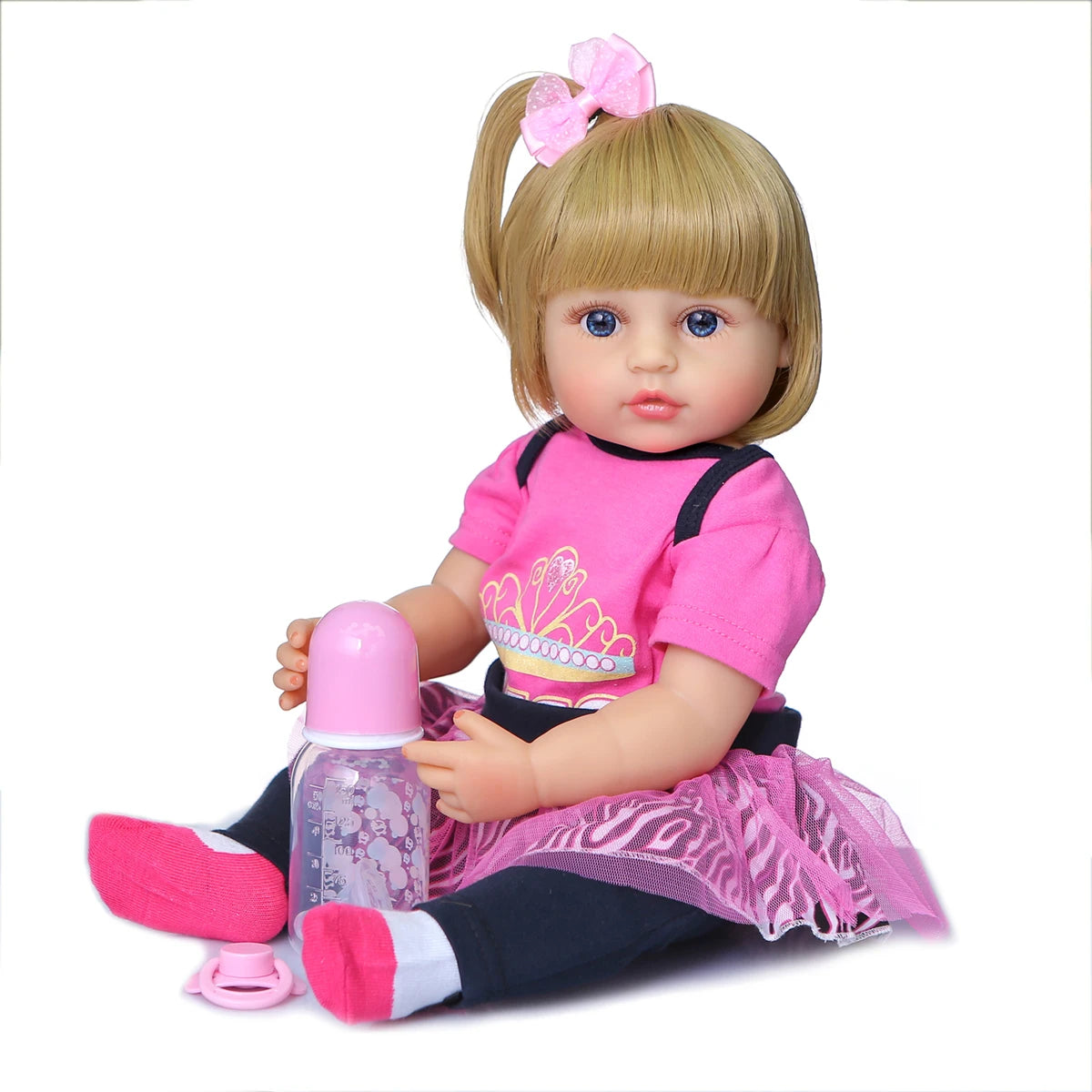 Silicone Reborn Baby Girl Doll