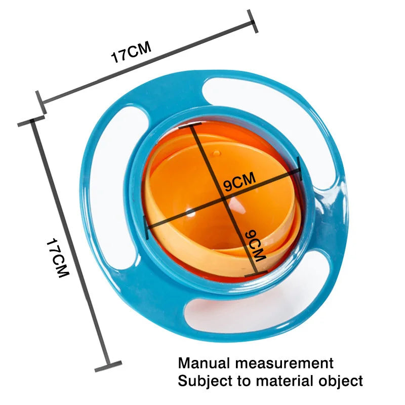 Rotate Spill-Proof  Rotary Balance Bowl