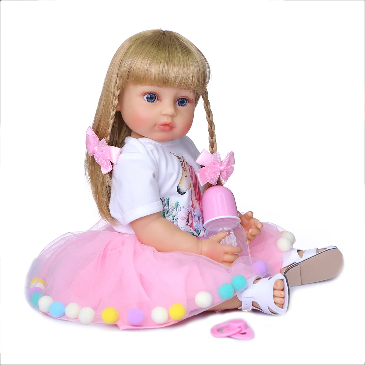 Silicone Reborn Baby Girl Doll