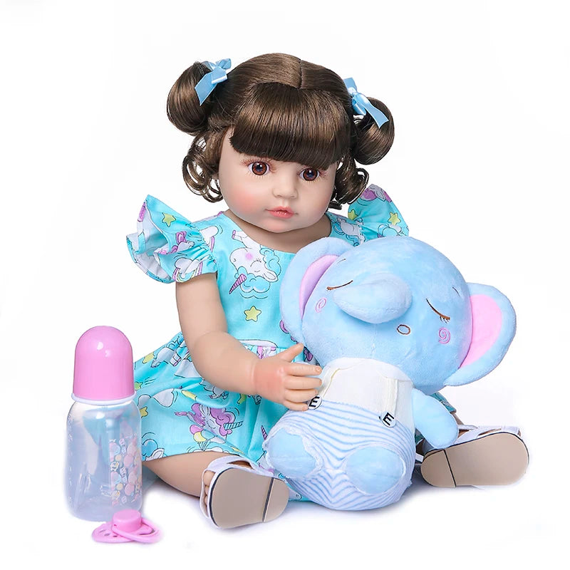 Silicone Reborn Baby Girl Doll