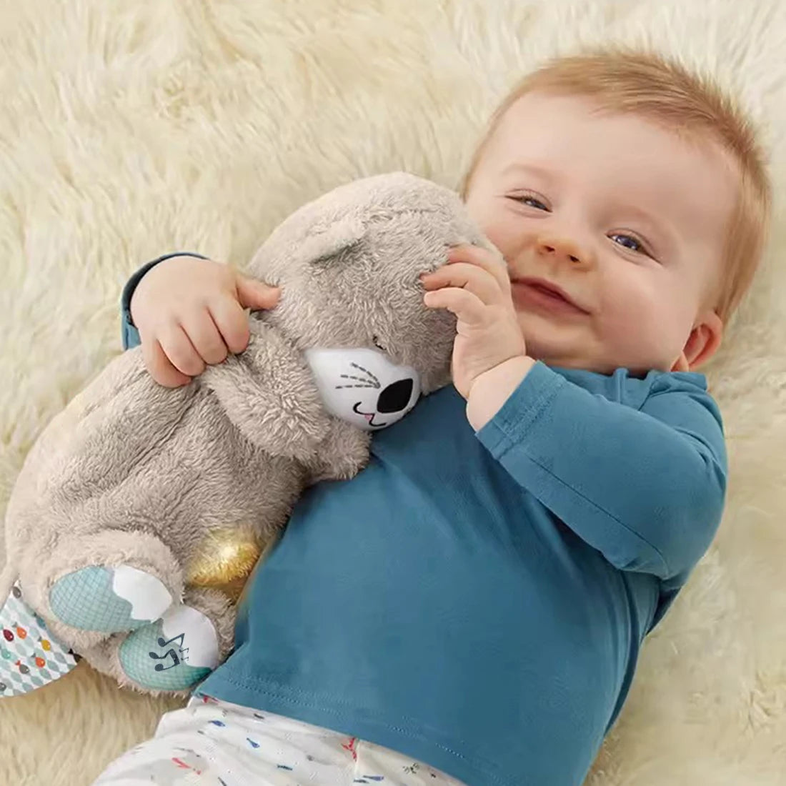 Breathing Baby Otter Toy