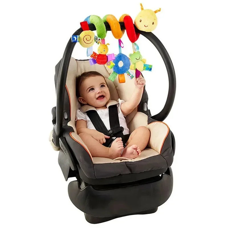 Hanging Spiral Rattle Toys for Crib, Stroller & Car Seat