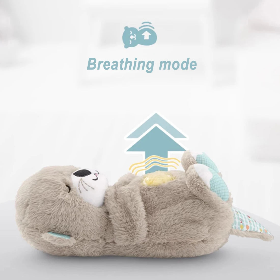 Breathing Baby Otter Toy