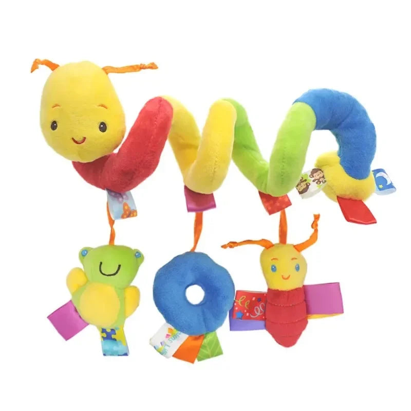 Hanging Spiral Rattle Toys for Crib, Stroller & Car Seat